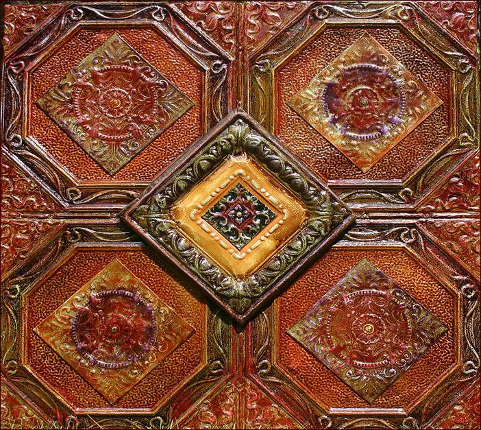 Antique Ceiling Tiles Art