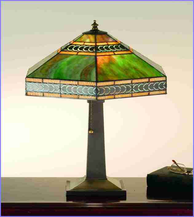 Antique Stained Glass Lamp Shades