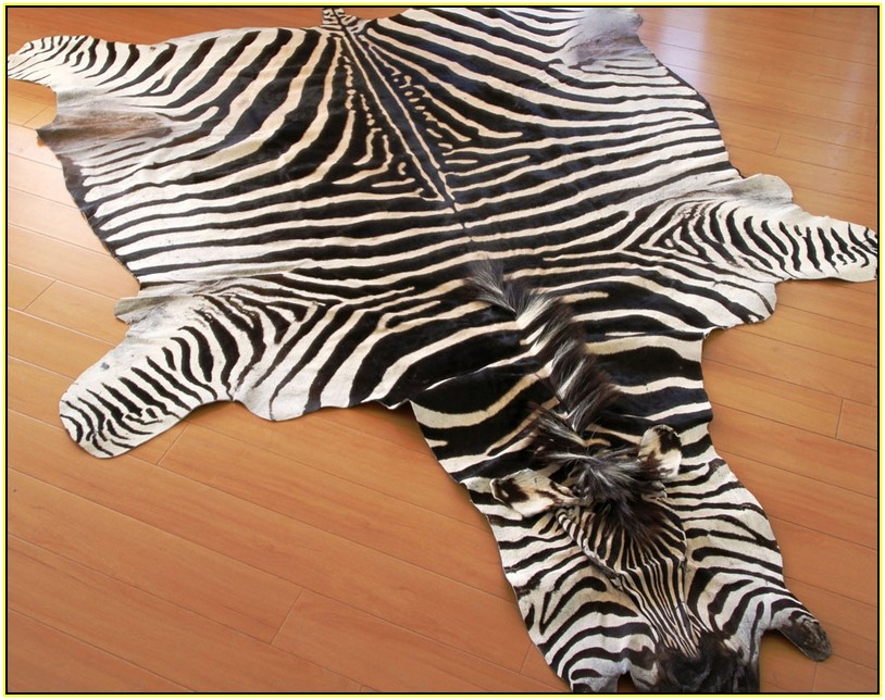 Authentic Zebra Skin Rug