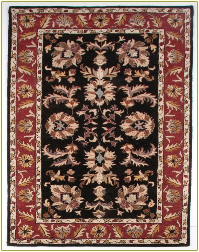 Black And Burgundy Area Rugs