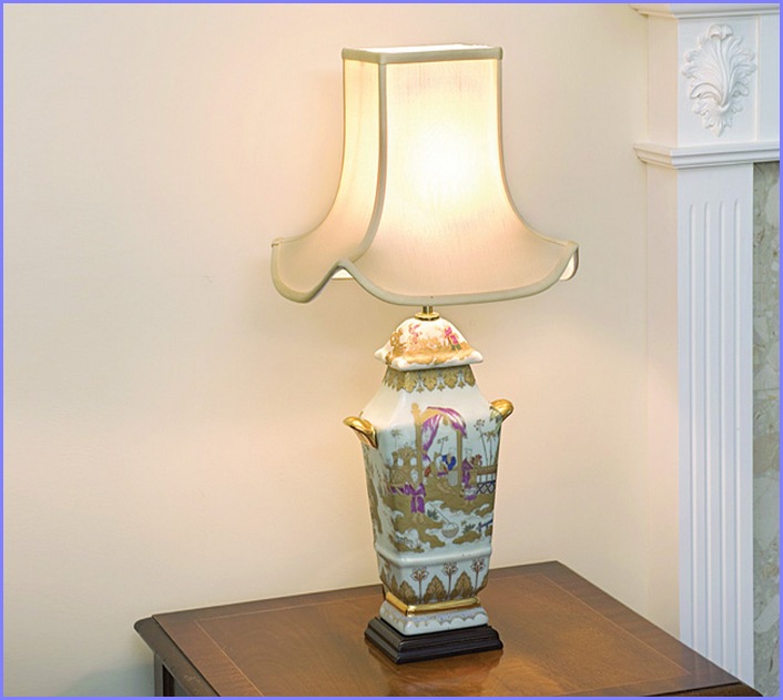 Black Drum Lamp Shades With Gold Lining