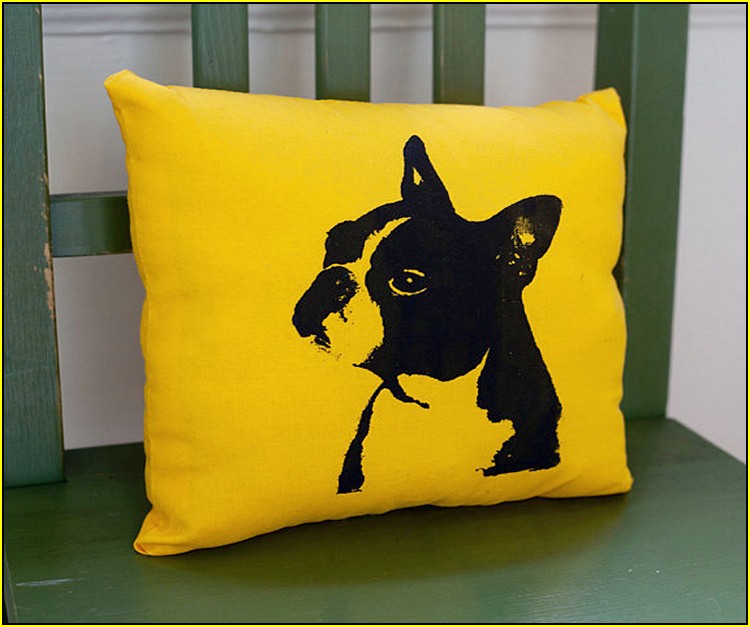 Boston Terrier Pillow Etsy