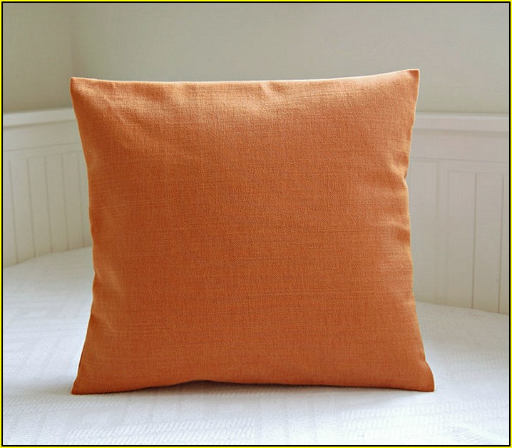 Burnt Orange Throw Pillows