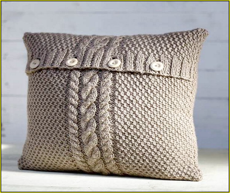 Cable Knit Pillow Cover Pattern