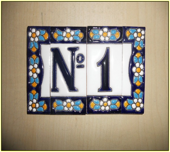 Ceramic Tile House Numbers And Letters