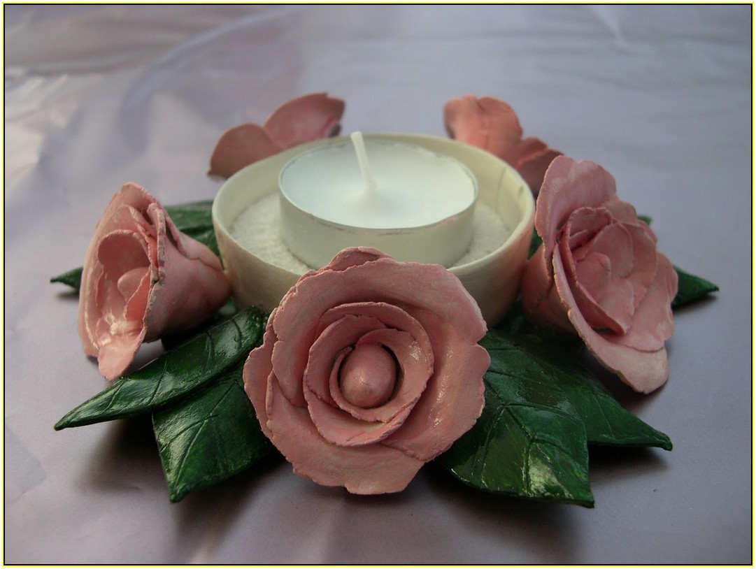 Clay Candle Holder