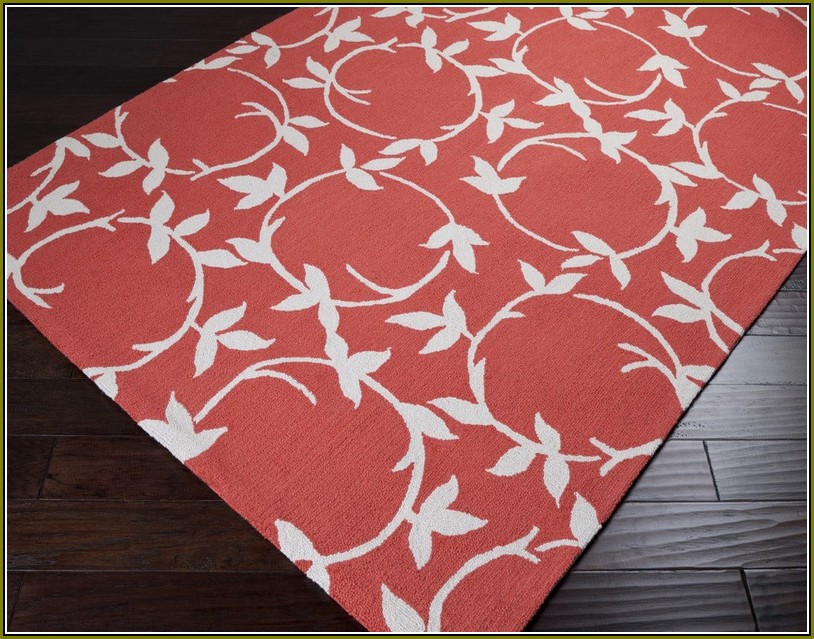 Coral Colored Area Rug