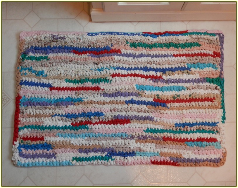Crochet Rag Rug Rectangle