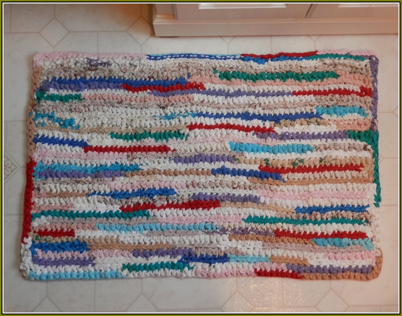 Crochet Rectangle Rag Rug Pattern