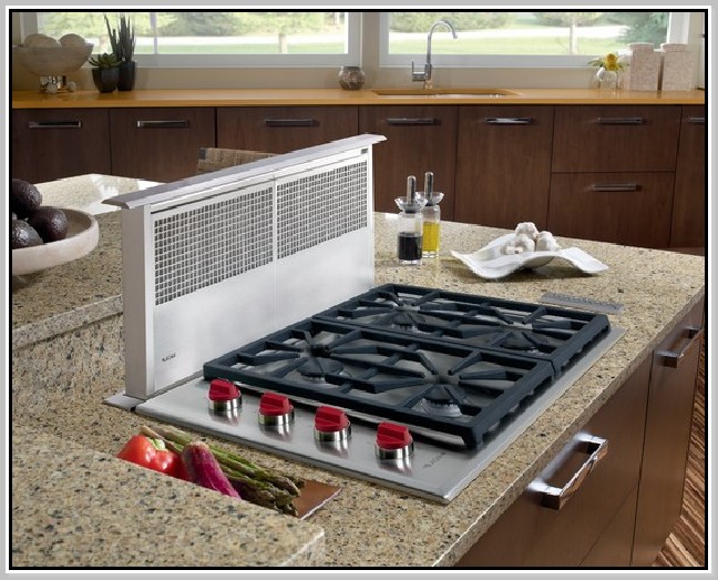 Gas Cooktop With Downdraft