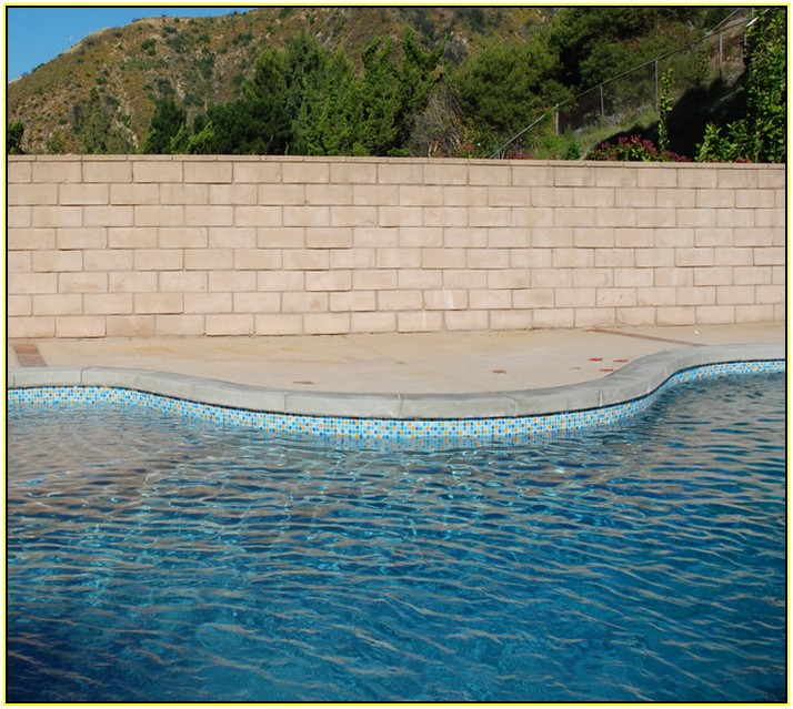 Glass Tile Pool Waterline