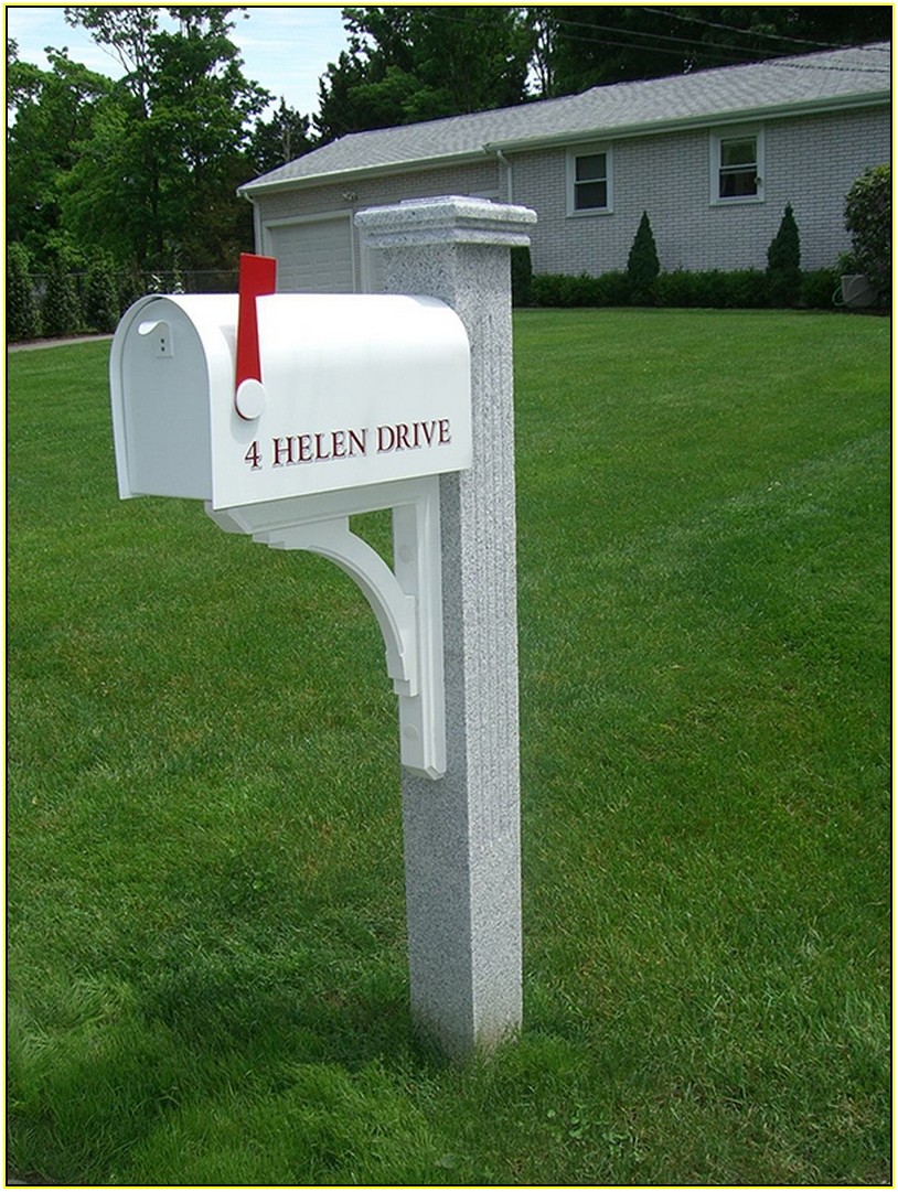 Granite Mailbox Post In Nh