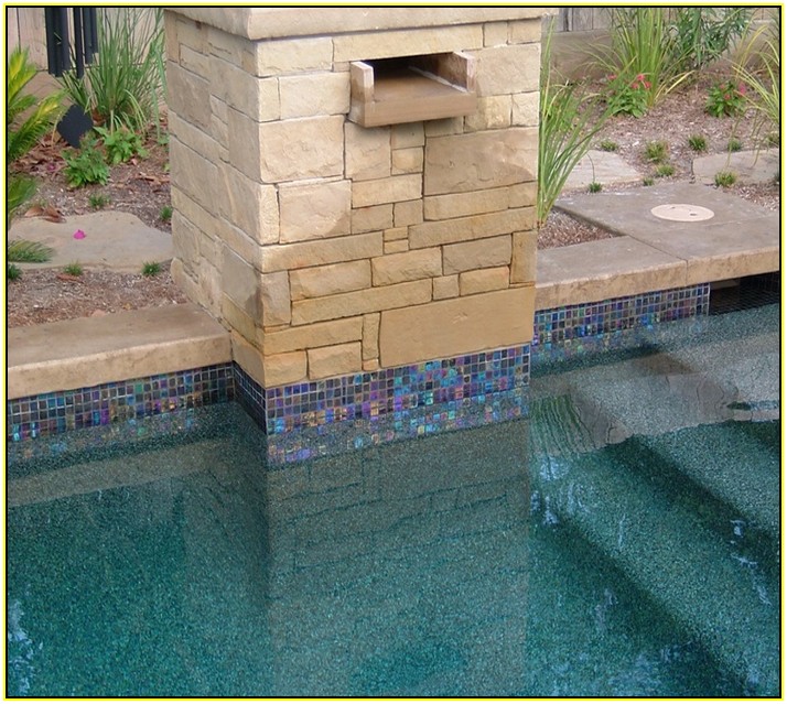 Iridescent Glass Pool Tile