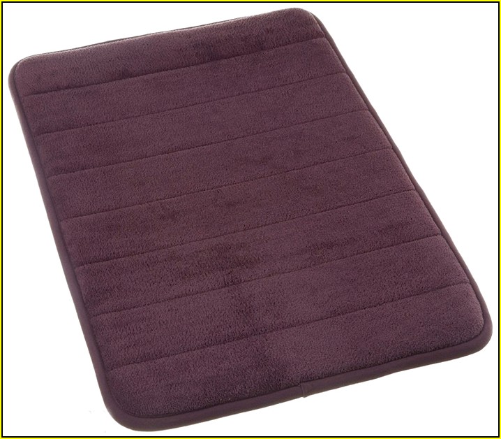 Memory Foam Bath Rug Purple