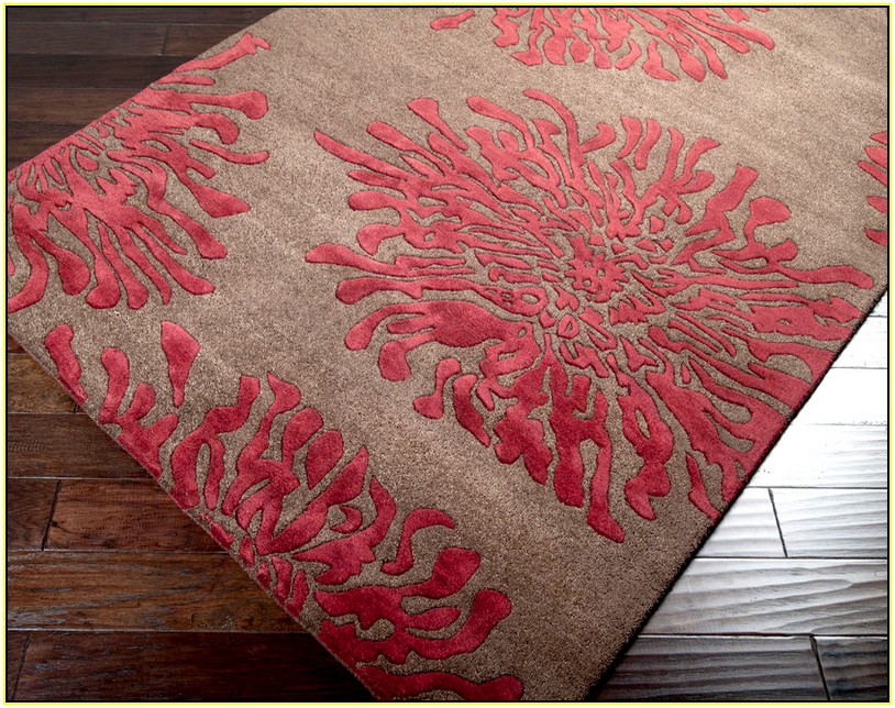 Red Coral Area Rug