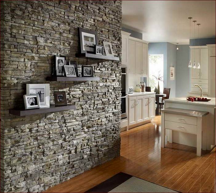Stacked Stone Tile Wall