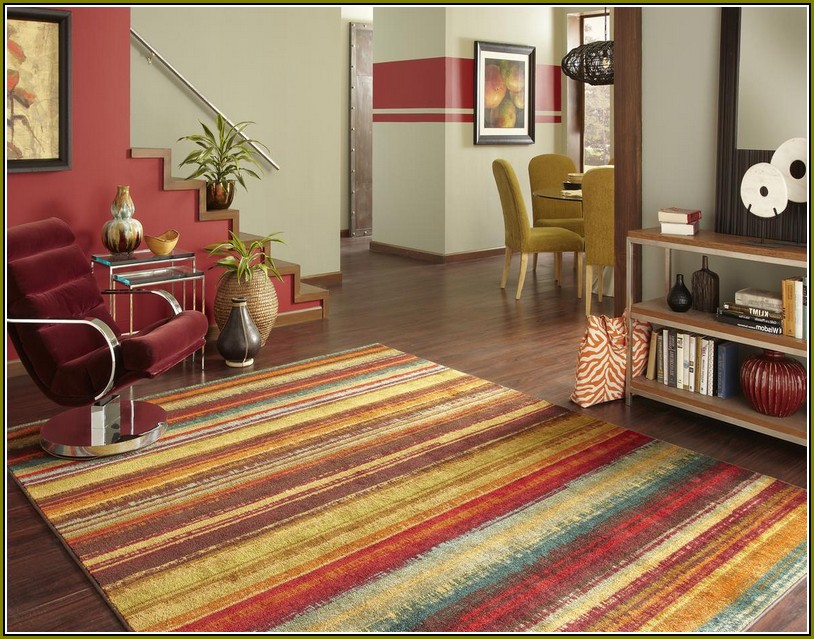 Striped Area Rugs 8x10