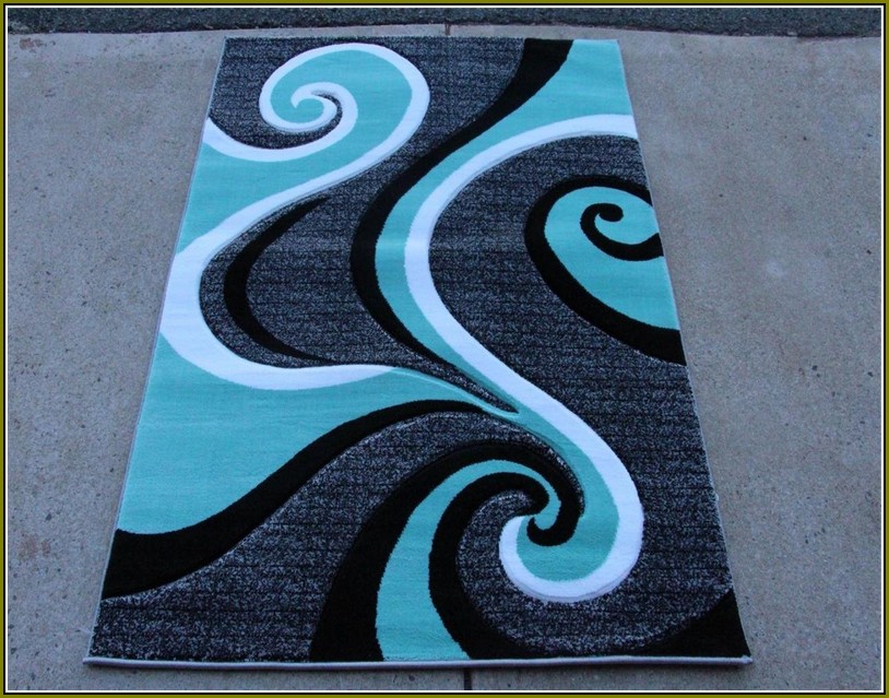 Turquoise And Grey Area Rugs