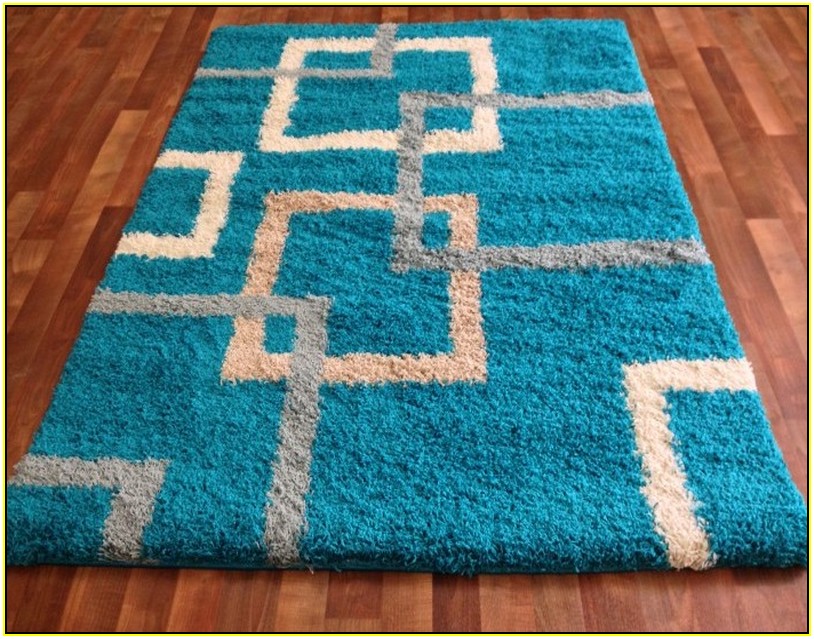 Turquoise Blue Area Rugs