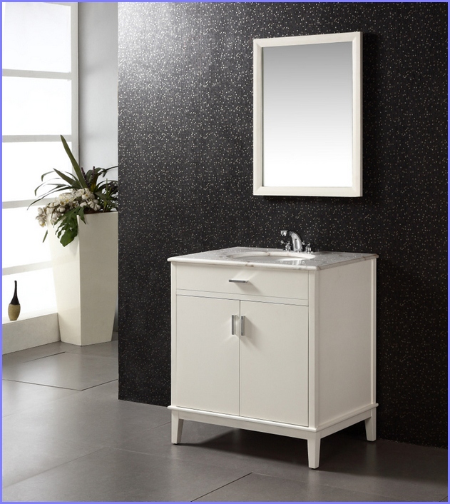 30 Inch Bathroom Vanity White Image