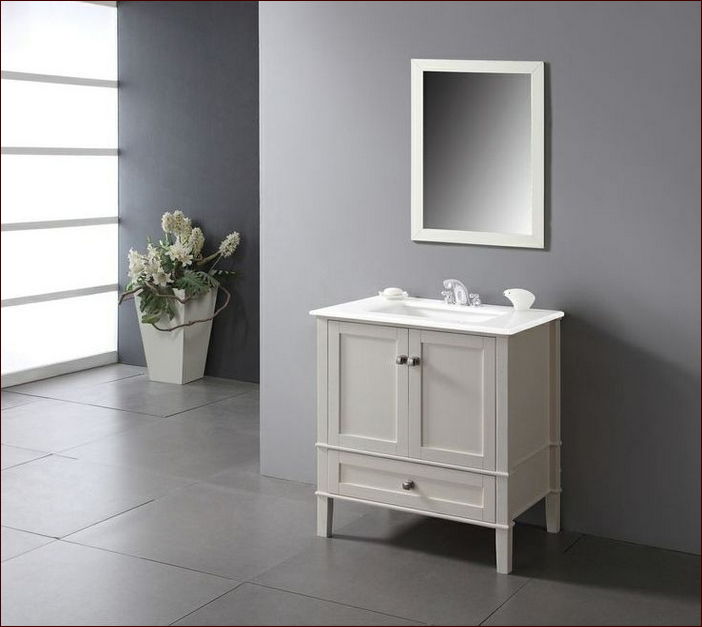 30 Inch White Bathroom Vanity Cabinet Image
