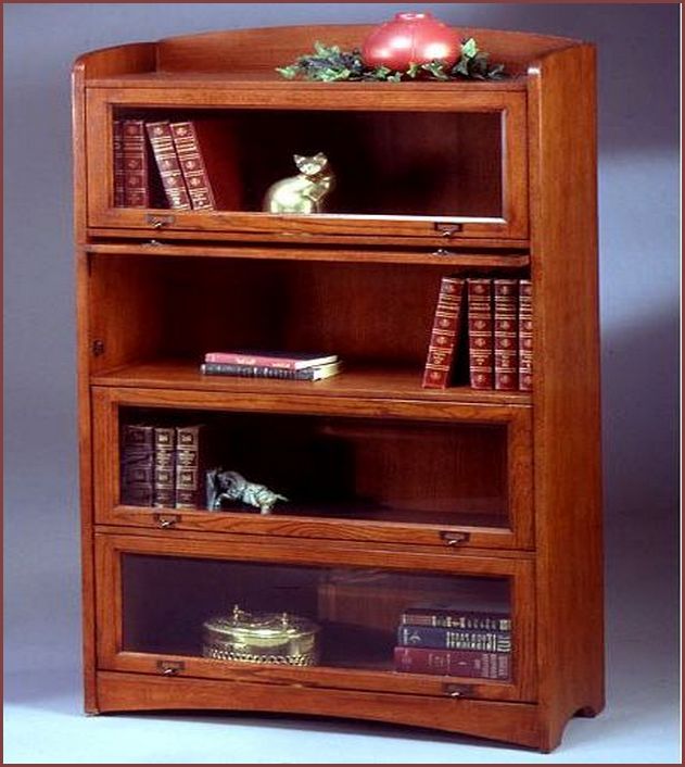 Antique Barrister Bookcases For Glass Doors