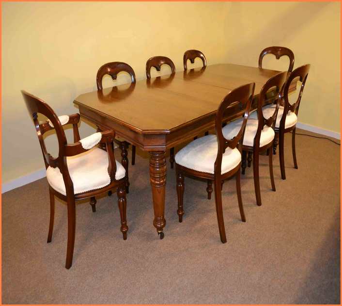 Antique Dining Table With Modern Chairs