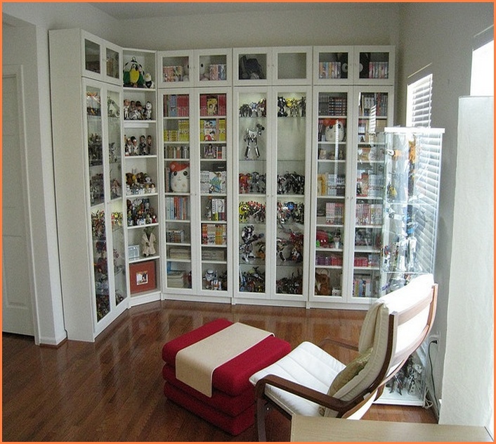 Billy Bookcase Ikea With Glass Door