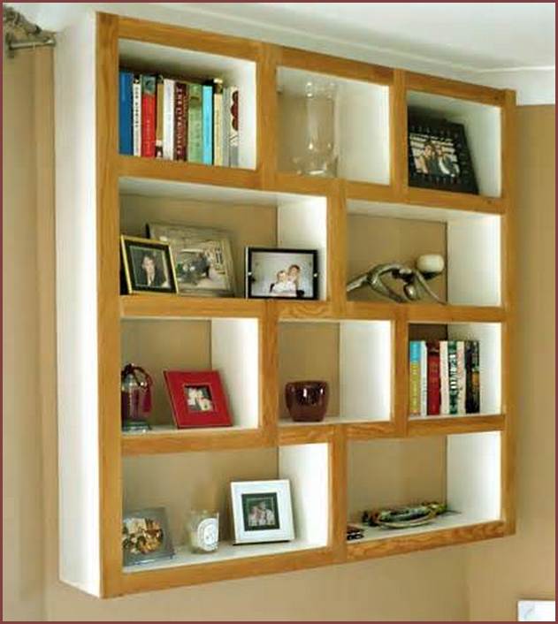 Bookcase Wall Unit For Ladder