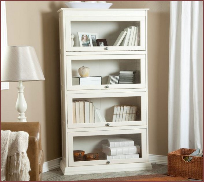 Bookcase For Glass Doors And Drawers