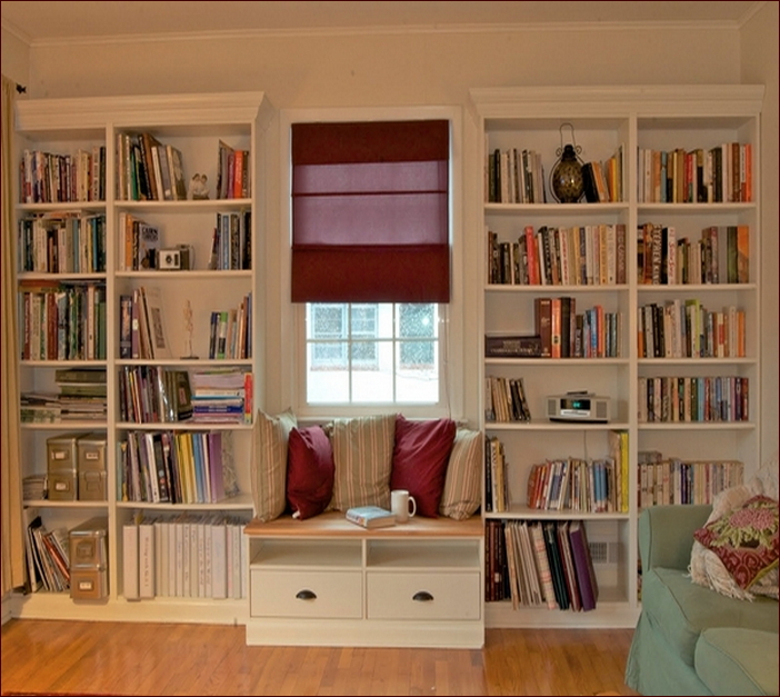 Built In Bookcase Plans With Doors