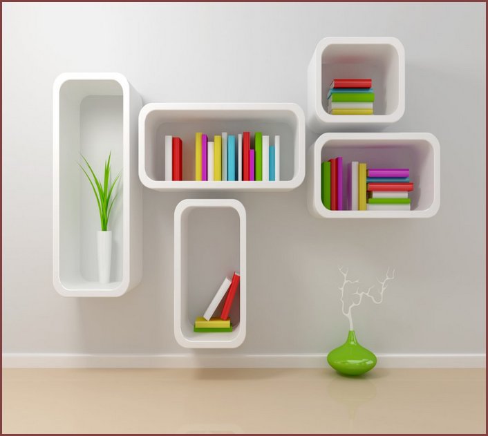 Childrens Wall Mounted Bookcase