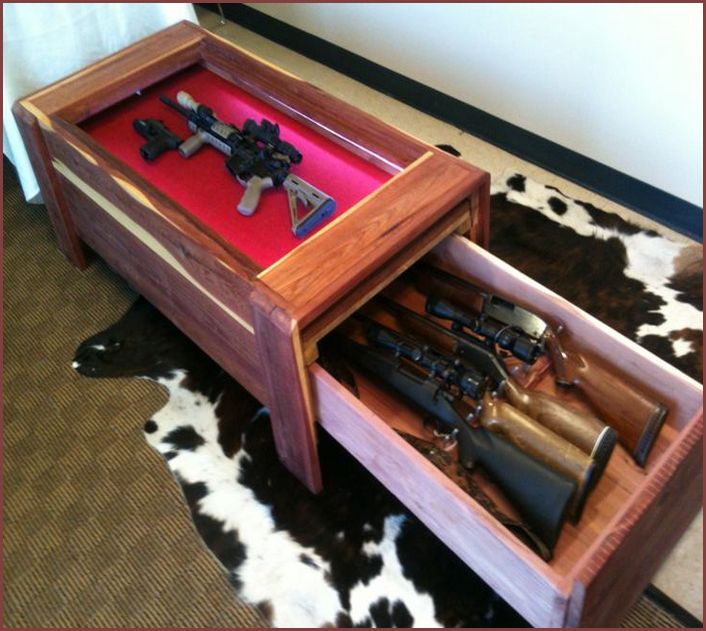 Gun Storage Coffee Table