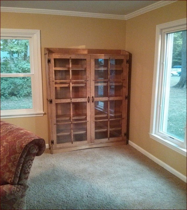 Mission Style Bookcases With Glass Doors