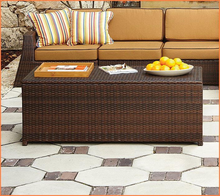 Outdoor Coffee Table With Storage