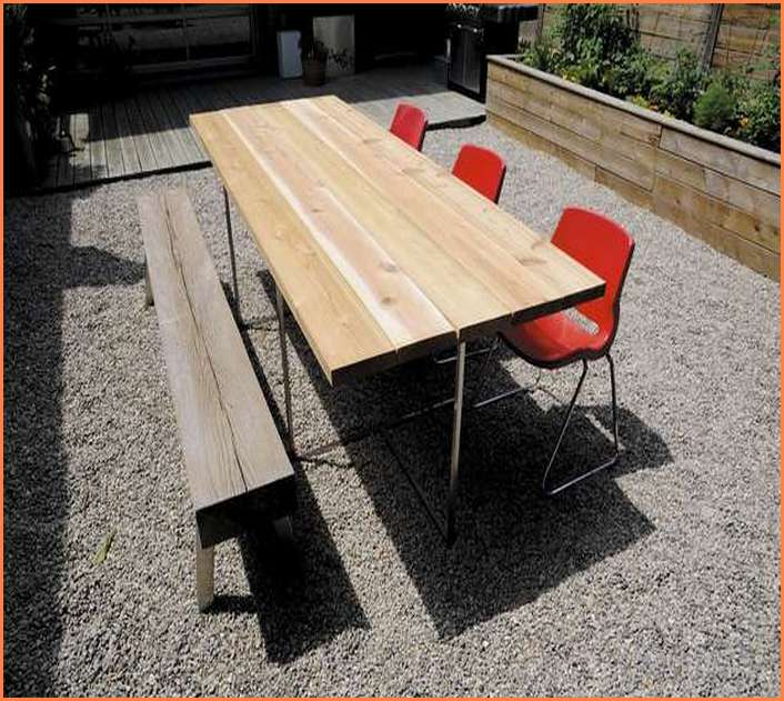 Outdoor Dining Table With Bench