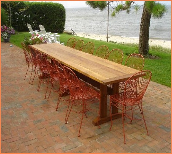 Outdoor Trestle Dining Table