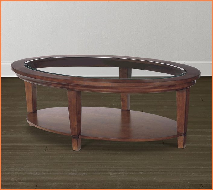 Oval Coffee Table Glass
