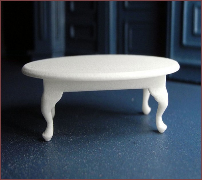 Oval Coffee Table White