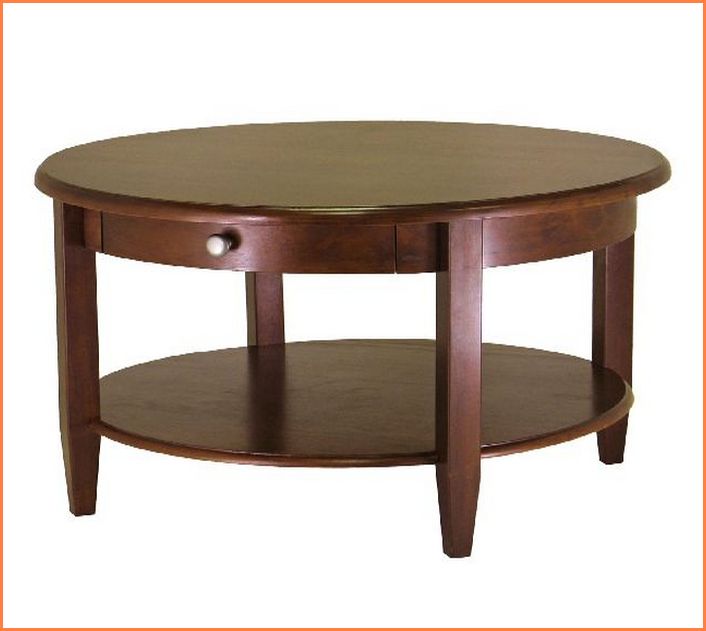 Round Coffee Table With Drawers