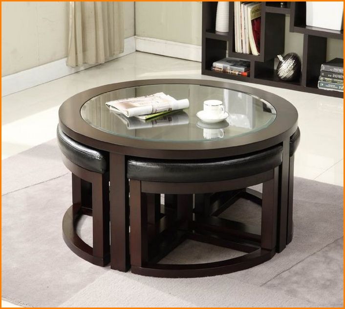 Round Coffee Tables With Glass