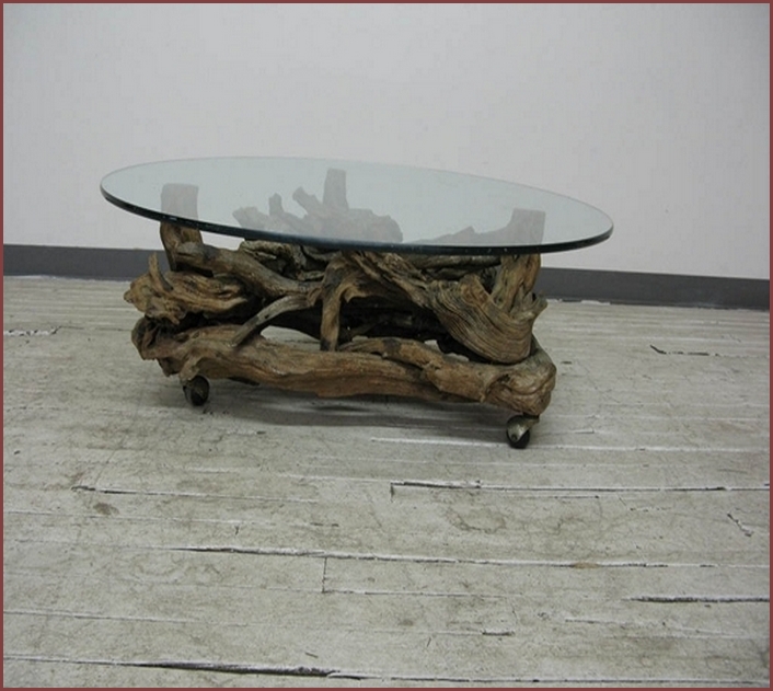 Round Glass Coffee Table With Wheels