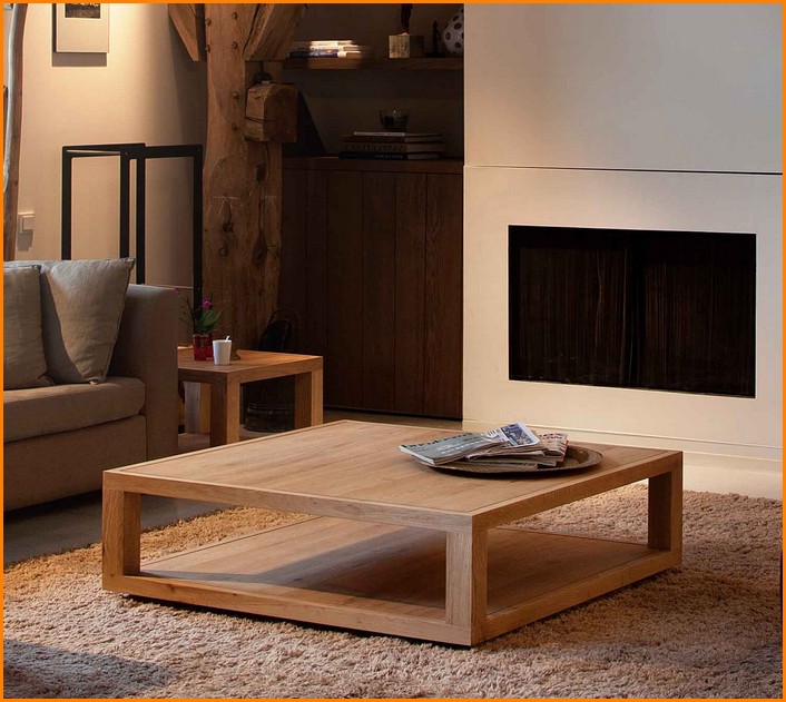 Square Coffee Tables Wood