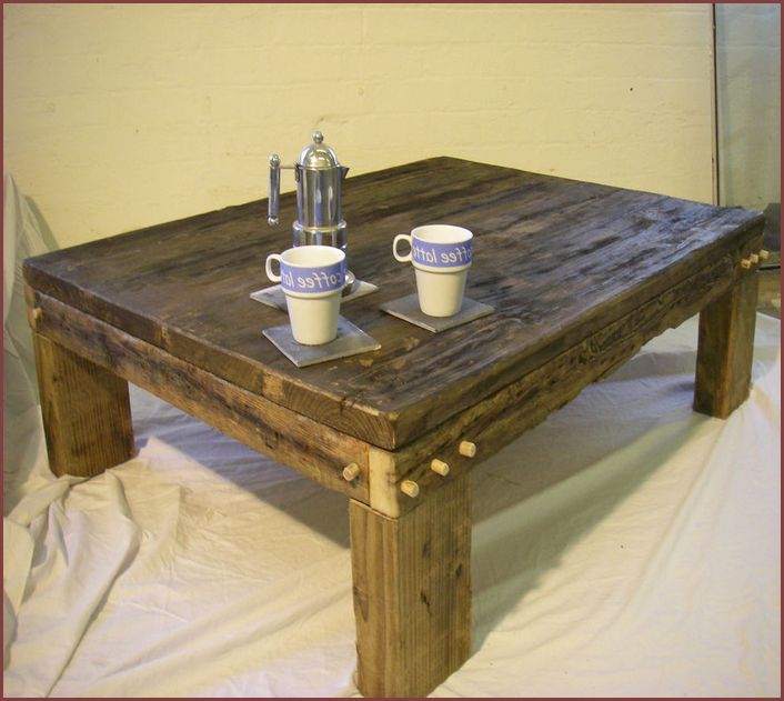 Square Driftwood Coffee Table