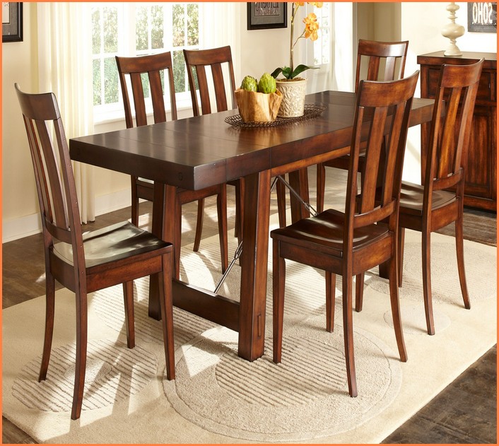 Trestle Dining Table With Leaves