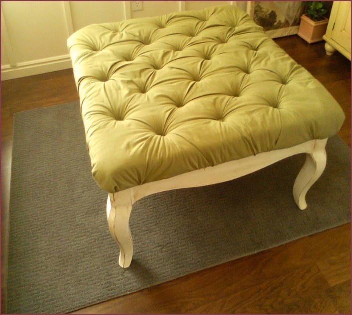 Upholstered Coffee Table Ottoman