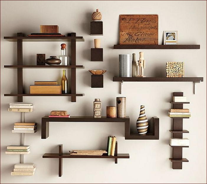 Wall Mounted Bookcase Shelving