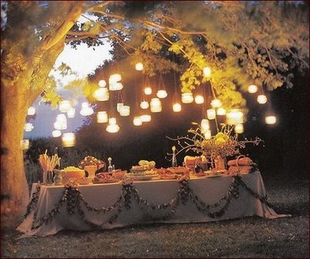 Wedding Table Decorations Fairy Lights