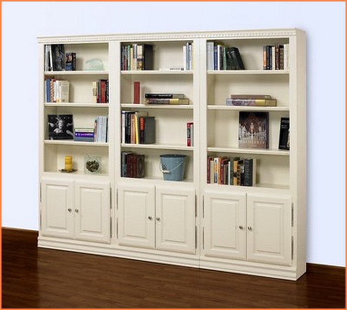 White Bookcase With Doors Ikea
