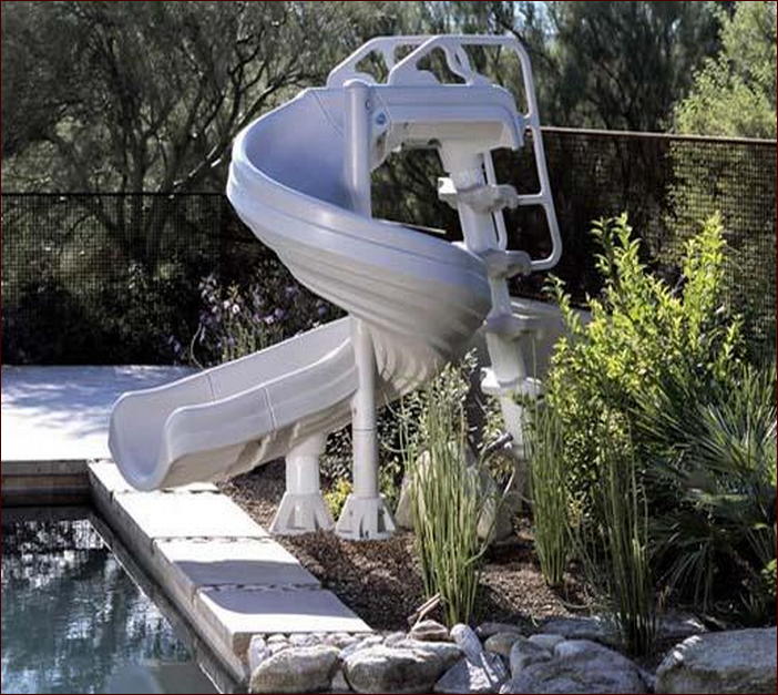 Above Ground Design Swiming Pool Design Slide